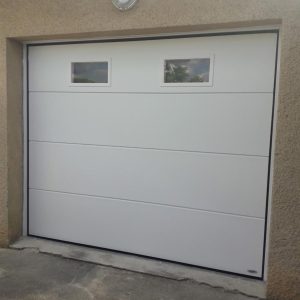 Porte garage en alu